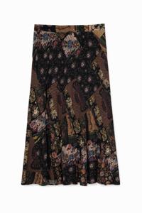 Gebloemde midirok - RED - 36