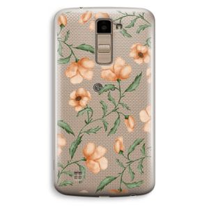 Peachy flowers: LG K10 (2016) Transparant Hoesje