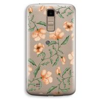 Peachy flowers: LG K10 (2016) Transparant Hoesje
