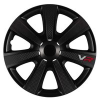 Wieldoppenset VR 15-inch zwart/carbon-look/logo 2211113