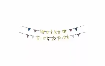 Letterslinger Sint en Piet 2m x1,5m