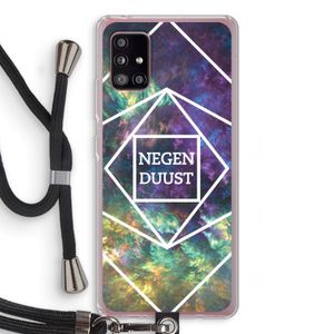 Negenduust ruimte: Samsung Galaxy A51 5G Transparant Hoesje met koord