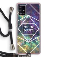 Negenduust ruimte: Samsung Galaxy A51 5G Transparant Hoesje met koord
