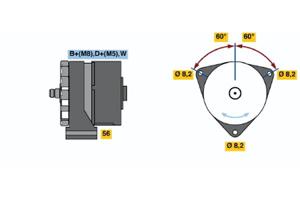 Bosch Alternator/Dynamo 0 120 484 015