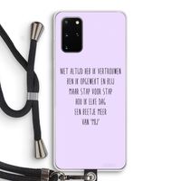 Zelfvertrouwen: Samsung Galaxy S20 Plus Transparant Hoesje met koord