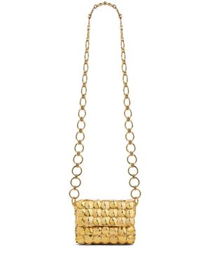 Rabanne mini sac à bandoulière Sparkle - Or