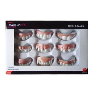 Smiffys Assortiment verkleed tandjes/gebitjes - 9 soorten foptanden   -