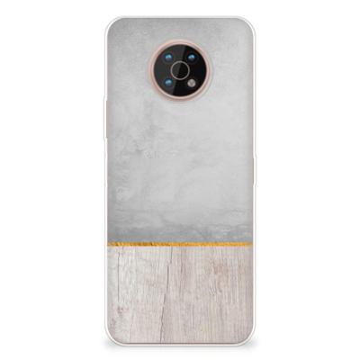 Nokia G50 | Bumper Hoesje | Wood Concrete
