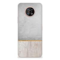 Nokia G50 | Bumper Hoesje | Wood Concrete