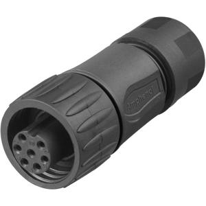 Amphenol C016 30D006 110 12 Ronde connector Koppeling, recht Totaal aantal polen: 6 + PE Serie (ronde connectors): C016 1 stuk(s)