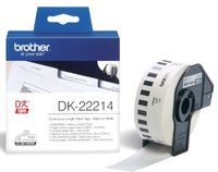 Etiket Brother DK-22214 12mm thermisch 30-meter wit papier - thumbnail