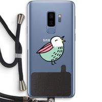 Birdy: Samsung Galaxy S9 Plus Transparant Hoesje met koord