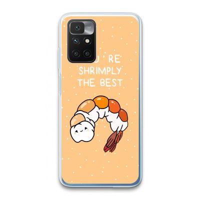 You're Shrimply The Best: Xiaomi Redmi 10 Transparant Hoesje