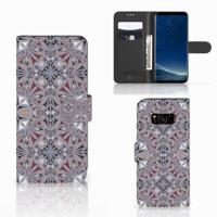 Samsung Galaxy S8 | Bookcase | Flower Tiles