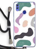 Memphis Shapes: Honor Note 10 Transparant Hoesje met koord