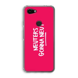Neuters (roze): Google Pixel 3a Transparant Hoesje