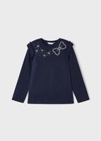 Mayoral Meisjes shirt - Navy blauw