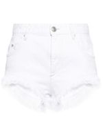 ISABEL MARANT short en jean à bords francs - Blanc