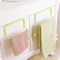 5 PC'S keuken handdoek rek opknoping houder kast kast deur terug hanger handdoek spons houder opslag rek voor badkamer (groen)