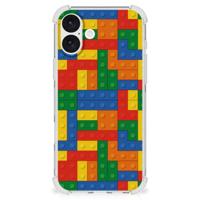 iPhone 16 Plus Doorzichtige Silicone Hoesje Blokken