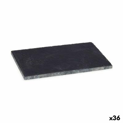 Snackdienblad Zwart Raad van bestuur 10 x 0,5 x 15 cm (36 Stuks)