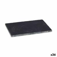 Snackdienblad Zwart Raad van bestuur 10 x 0,5 x 15 cm (36 Stuks)