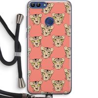 Tijger: Huawei P Smart (2018) Transparant Hoesje met koord