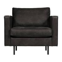 BePureHome Rodeo Classic Fauteuil - Eco-leder - Zwart