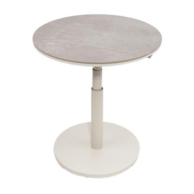 Padroni verstelbare bijzettafel sunny creme keramiek dia. 59 cm - Oosterik home