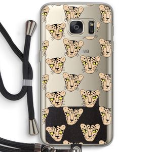Tijger: Samsung Galaxy S7 Transparant Hoesje met koord