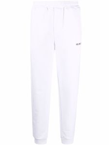 Helmut Lang pantalon de jogging à logo imprimé - Blanc