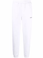 Helmut Lang pantalon de jogging à logo imprimé - Blanc