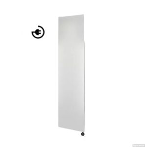 Radiator Sanicare Denso 180 x 40 cm. Mat Wit Thermostaat Zwart Linksonder Sanicare