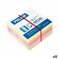 Zelfklevende briefjes Milan Neon colours Multicolour 50 x 50 mm (12 Stuks)