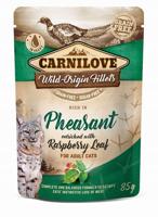 CARNILOVE CAT POUCH Nat kattenvoer Fazant, Frambozenblad 85 g