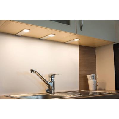 Heitronic Cortina LED-onderbouwlamp Set van 3 stuks LED LED vast ingebouwd 7.2 W Warmwit, Neutraalwit, Daglichtwit Zilver