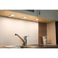 Heitronic Cortina LED-onderbouwlamp Set van 3 stuks LED LED vast ingebouwd 7.2 W Warmwit, Neutraalwit, Daglichtwit Zilver