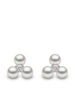 Yoko London puces d'oreilles Trend serties de diamants - Argent