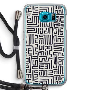 Moroccan Print: Samsung Galaxy S6 Transparant Hoesje met koord