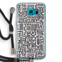 Moroccan Print: Samsung Galaxy S6 Transparant Hoesje met koord