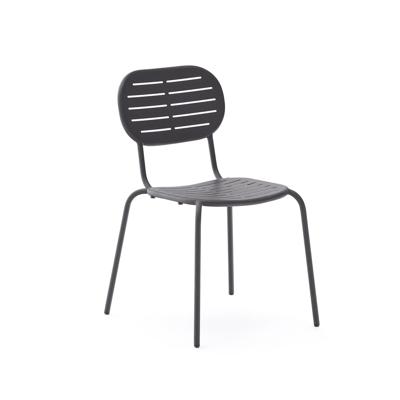 Kave Home Tuinstoel 'Brai' Staal, kleur Donkergrijs