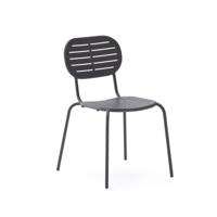 Kave Home Tuinstoel 'Brai' Staal, kleur Donkergrijs