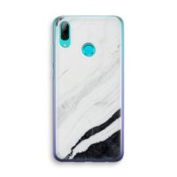 Elegante marmer: Huawei P Smart (2019) Transparant Hoesje