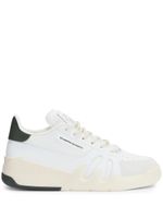 Giuseppe Zanotti baskets Talon en cuir à patch logo - Blanc