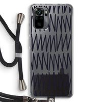 Marrakech Zigzag: Xiaomi Redmi Note 10 Pro Transparant Hoesje met koord
