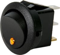 HP Rocker switch mini round led yellow - thumbnail