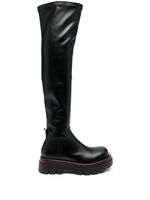 PINKO bottes en cuir - Noir - thumbnail