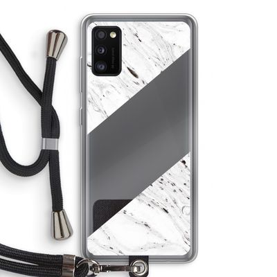 Biggest stripe: Samsung Galaxy A41 Transparant Hoesje met koord
