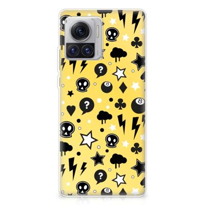 Silicone Back Case Motorola Moto X30 Pro Punk Geel Silicone Back Case Motorola Moto X30 Pro Punk Geel