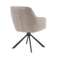 Giga Living - Eetkamerstoel Beige Stof - Select Avola - Set van 2